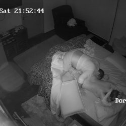 Hacked IP Cam – Dude Eats his Wife’s Ass